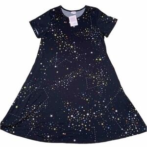LuLaRoe Womens Dress Size 3XL Jessie Stars Constellations Space Science NWT